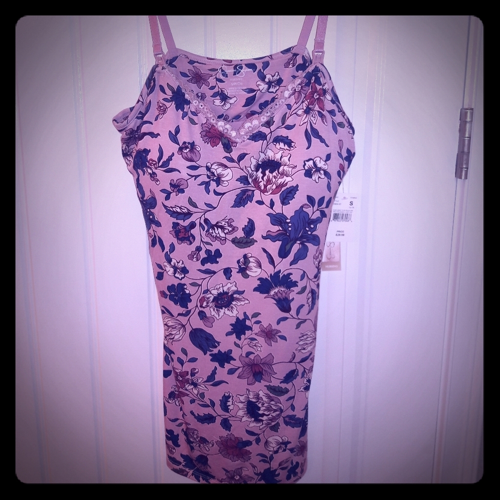 Jessica Simpson floral nursing cami